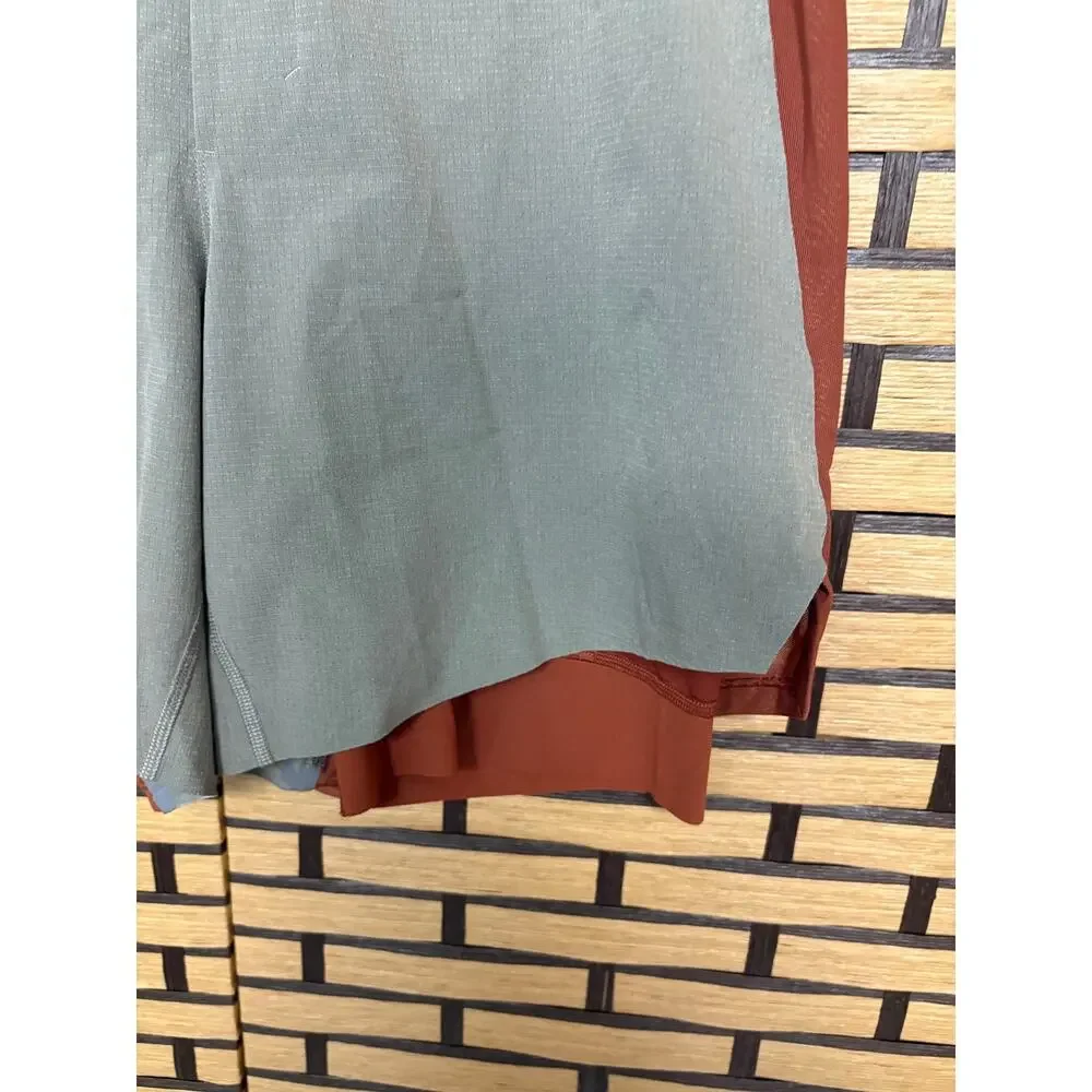 Lululemon‎ Burnt Orange And Tan Shorts Men Size Medium